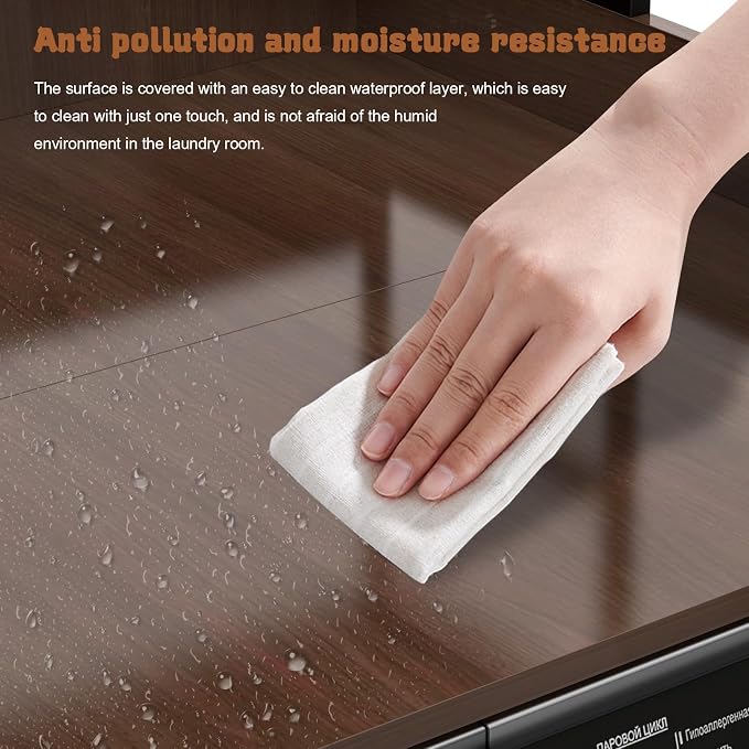 Washer Dryer Countertop with Shelf, 2-Tier Washer and Dryer Countertop with - Image 5
