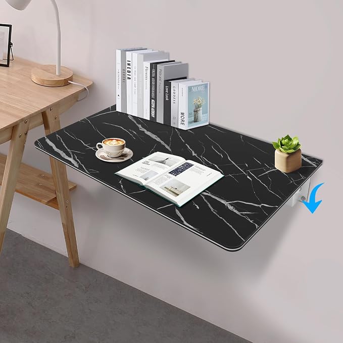35.43in×19.69in Wall Mounted Folding Table, Wall Mount Fold Down Table - Image 4