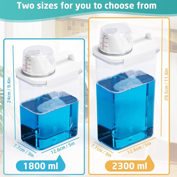 Laundry Detergent Dispenser-2 Pack, 78 oz Detergent Dispenser - Image 5
