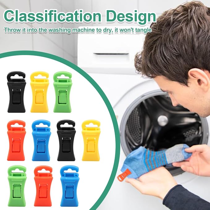 60Pcs Plastic Clothes Pins Laundry Clips, Laundry Clip - Image 5