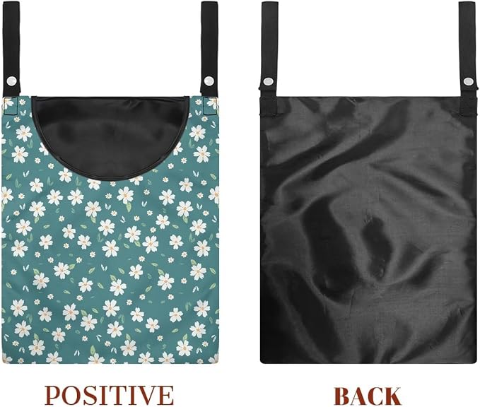 Clothes Pin Hanging Bag with Large Opening, Lightweight Hanging Laundry Bag - Image 7