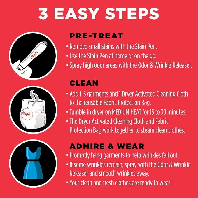 dryel At-Home Dry Cleaner Starter Kit, Gentle Laundry Care - Image 3
