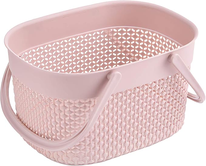 rejomiik 2 Pack Plastic Shower Caddy Basket, Portable Organizer Storage Tote - Image 6