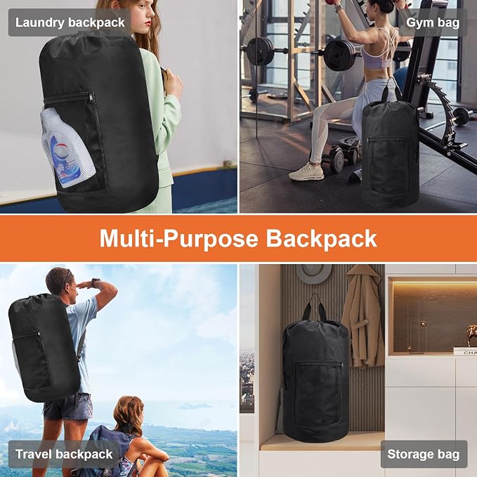 Laundry Bag Backpack Durable Laundry Bag - Image 7
