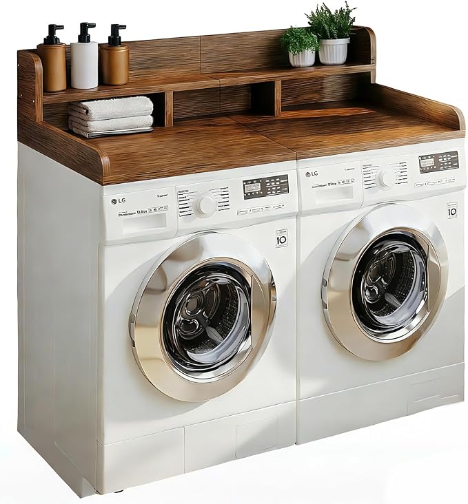 Washer Dryer Countertop with Shelf, Double Layer Organizer - Image 9