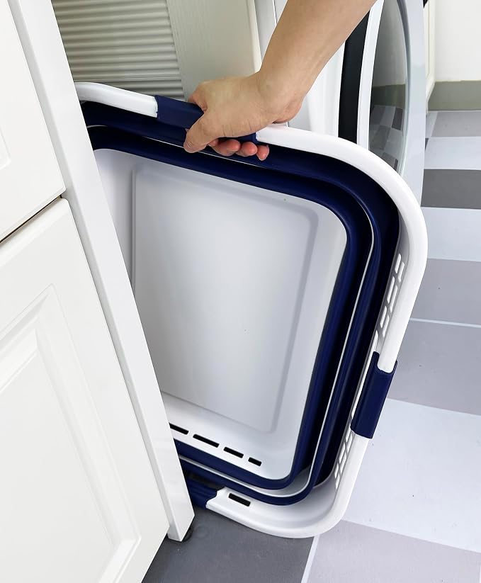SAMMART Set of 2 Collapsible Plastic Storage Basket - Image 7