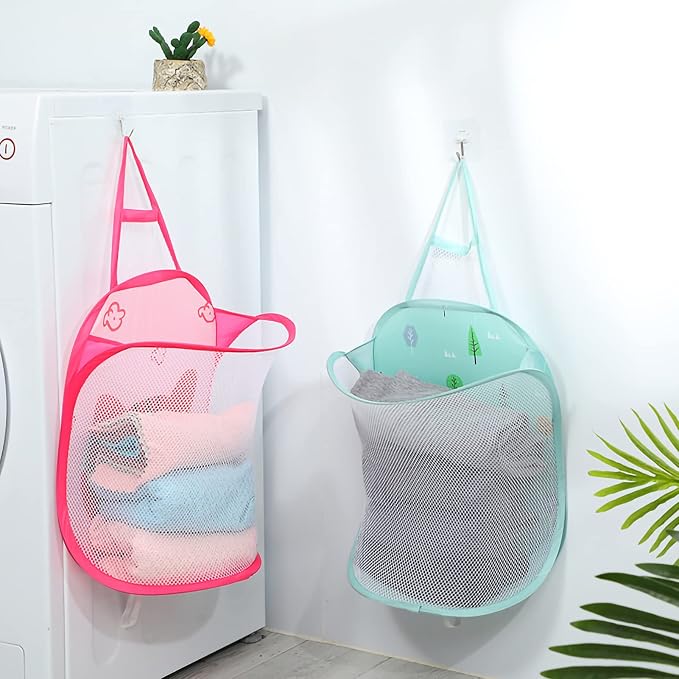 Collapsible Mesh Laundry Hamper–Pop Up Laundry Hamper - Image 6