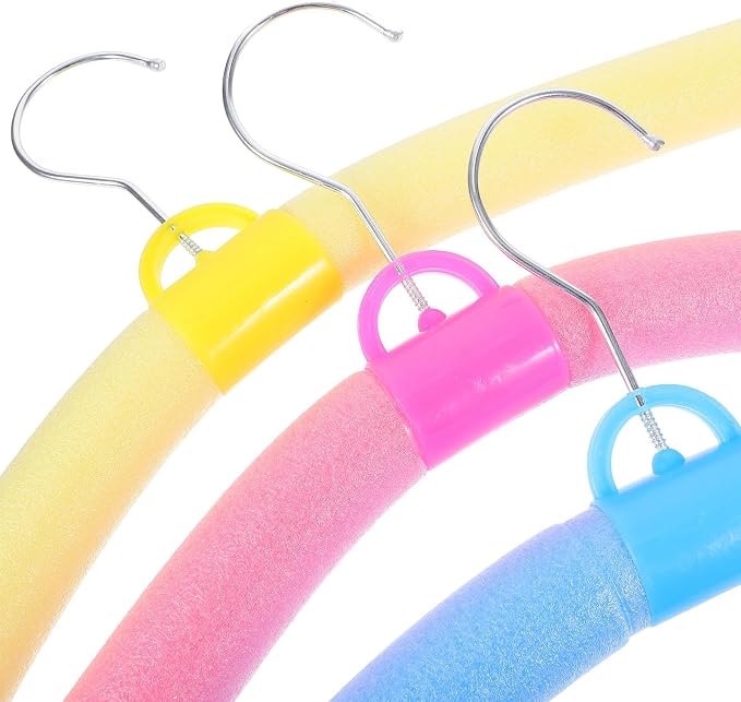SUPVOX 10pcs Colorful Plastic Clothes Hangers - Image 8