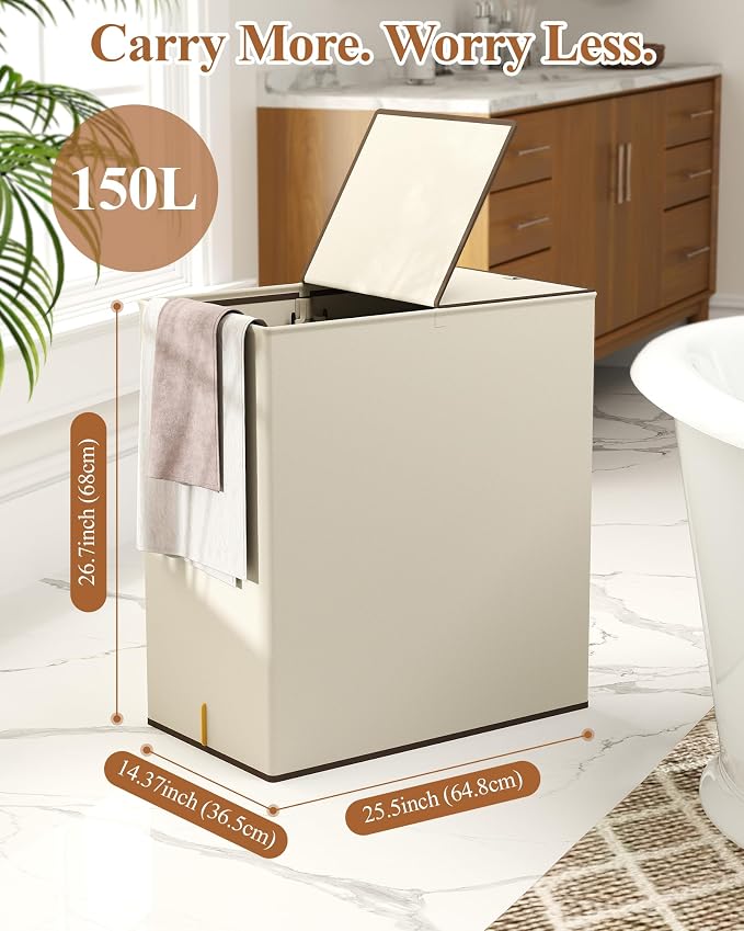 YECAYE 150L Extra Large Laundry Hamper - Image 2