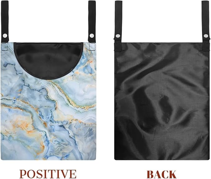 Marble Pin Collector Bag Reusable Clothespin Storage Organizer Wall Hanging - Image 7