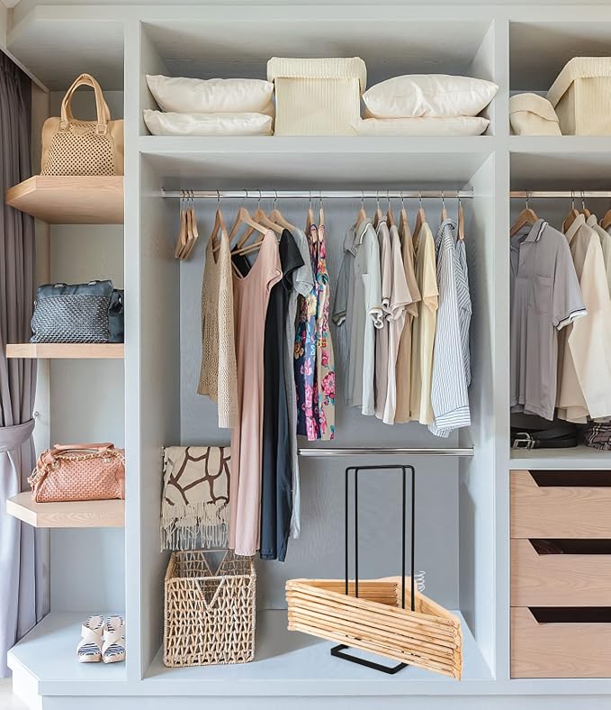 2 Pack Hanger Storage Stacker Stand, Organizer - Image 3