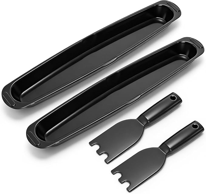 2 Pack Grill Drip Tray, Replacement Grill Oil Grease Catcher by Covzoe