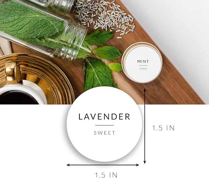 Round Spice Labels Stickers for Glass Jars - Image 3