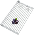 Roll Up Dish Drying Rack, Silicone Wrapped Over The Sink Multipurpose Foldable by BBXTYLY