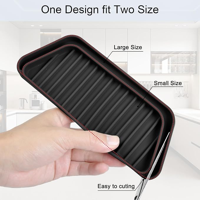 KindGa Refrigerator Drip Catcher Tray, Protector Ice and Water Dispenser Pan - Image 4