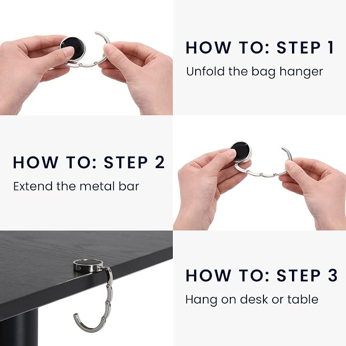 kwmobile Purse Hook for Table - Image 3