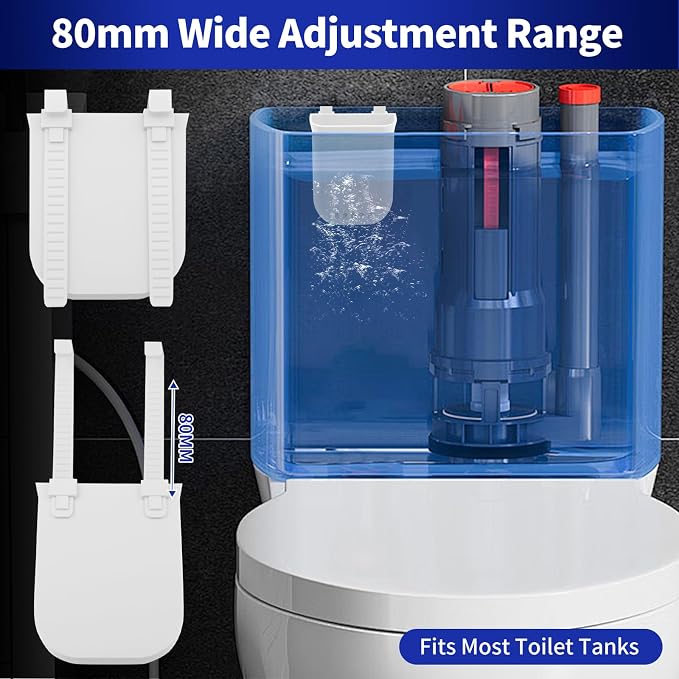 2 Pack Adjustable Toilet Tank Tablet Holder – Controlled Release Bleach Tablet - Image 3