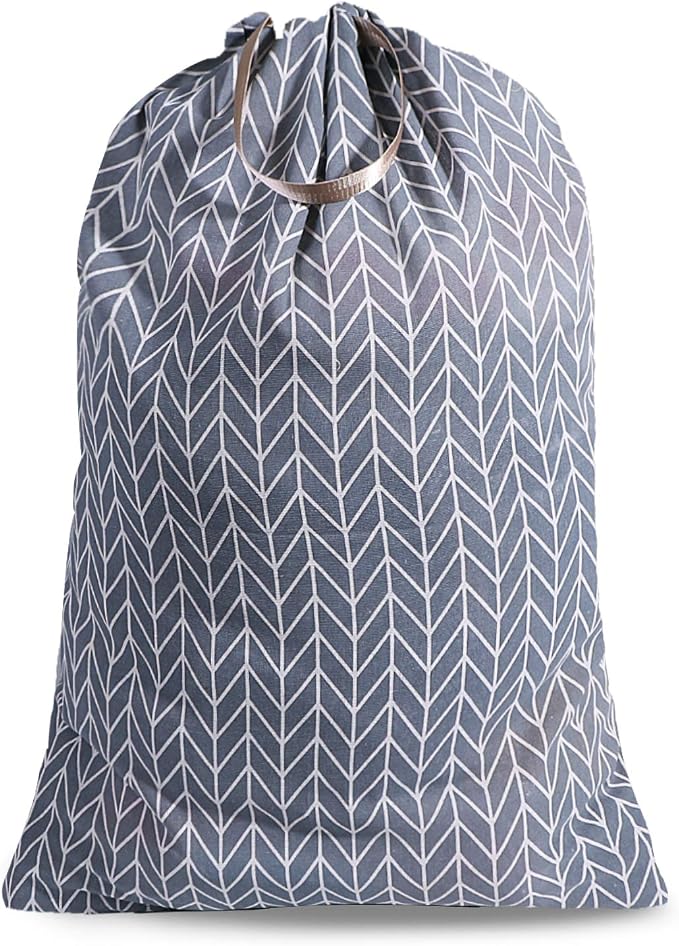 Extra Large Laundry Bag with Drawstring and Handle, Heavy Duty Travel Dirty by SANFERGE