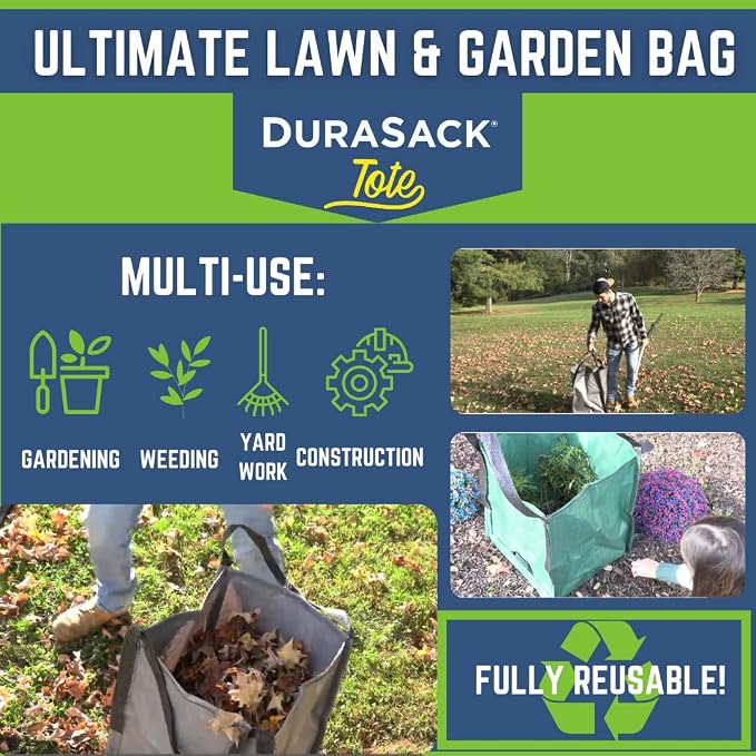 DURASACK Heavy Duty Storage Tote Bag 22-Gallon Rugged Woven Polypropylene - Image 4