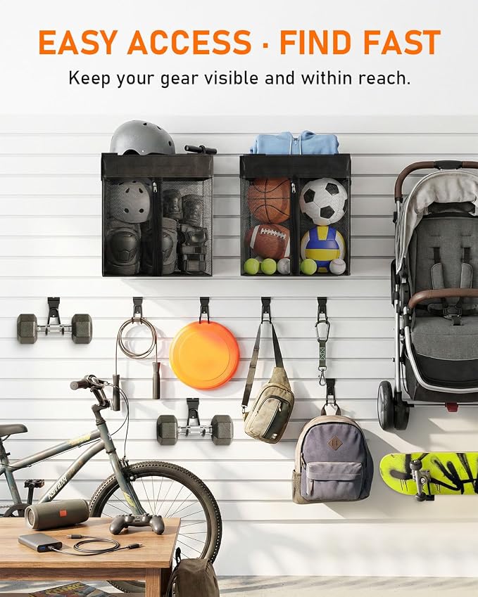 2PCS Slatwall Basket with Zipper - Image 8