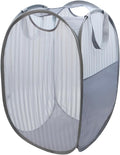 Solidly Handy Laundry Mesh Popup Hamper, Foldable Lightweight Pop up Basket by HONOMA