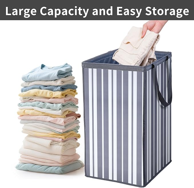 Laundry Basket，74L Laundry Hamper Large Collapsible, Waterproof & Space-Saving - Image 3