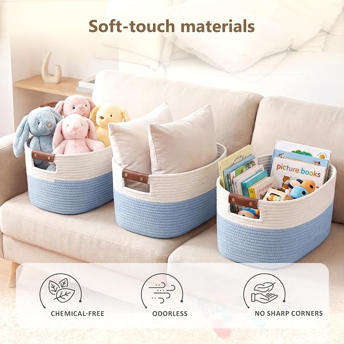 Cotton Rope Basket, Storage Baskets - Image 5