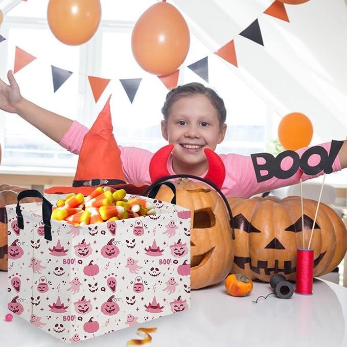 Rectangular Halloween Basket, Trick or Treat Basket - Image 5