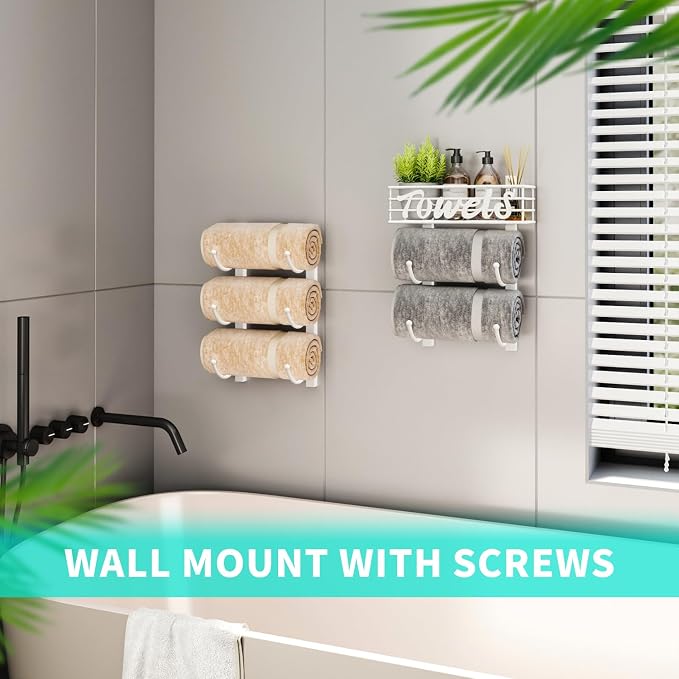 HapiRm Towel Racks for Bathroom Storage - Image 5