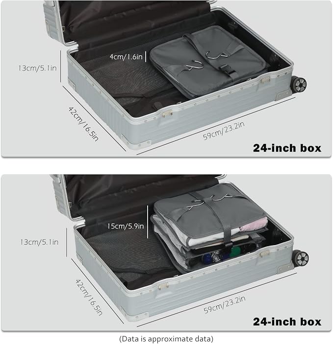 ELEZAY Hanging Packing Cubes Portable Travel Closet Collapsible Compression - Image 4
