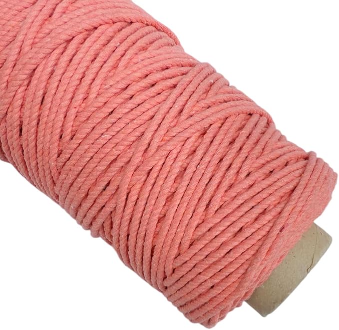 Maker's Craft Natural Macrame Cord 4mm X 109 Yards Twisted Dyed Colors - Image 2