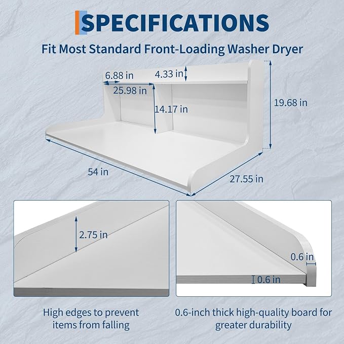2-Tier Washer Dryer Countertop - Image 2