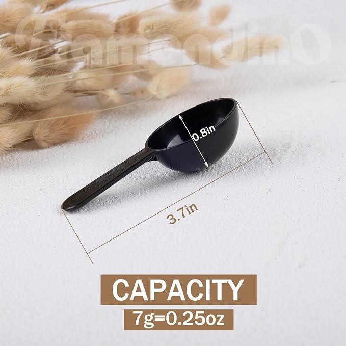 Framendino, 12 Pack Plastic Coffee Measuring Spoons Short Handle Scoops - Image 2