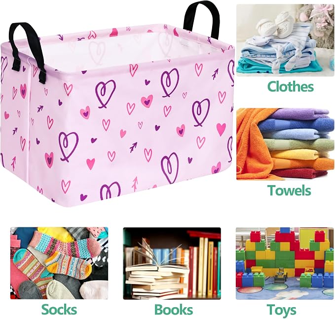 Rectangle Gift Shelf Nursery Storage Basket Laundry Hamper Storage Box and Bins - Image 7