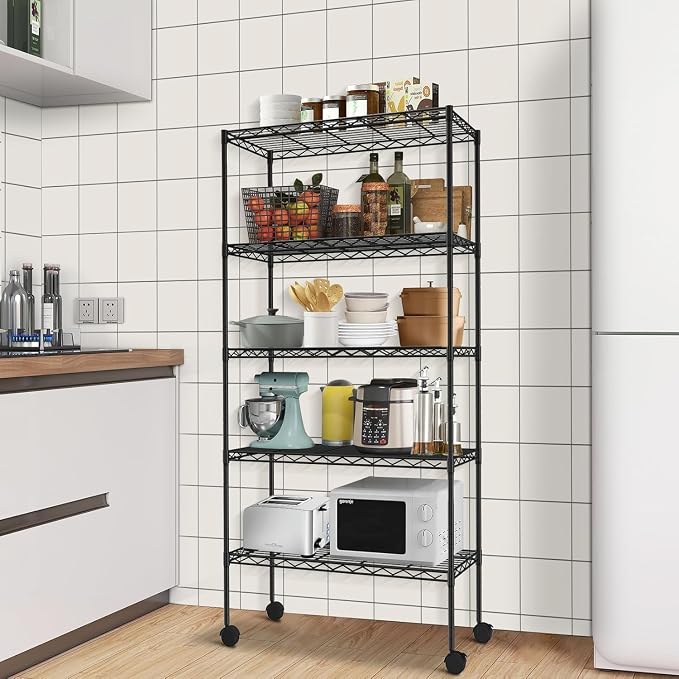 Meet perfect 5-Tier Metal Storage Shelving Unit - Image 2