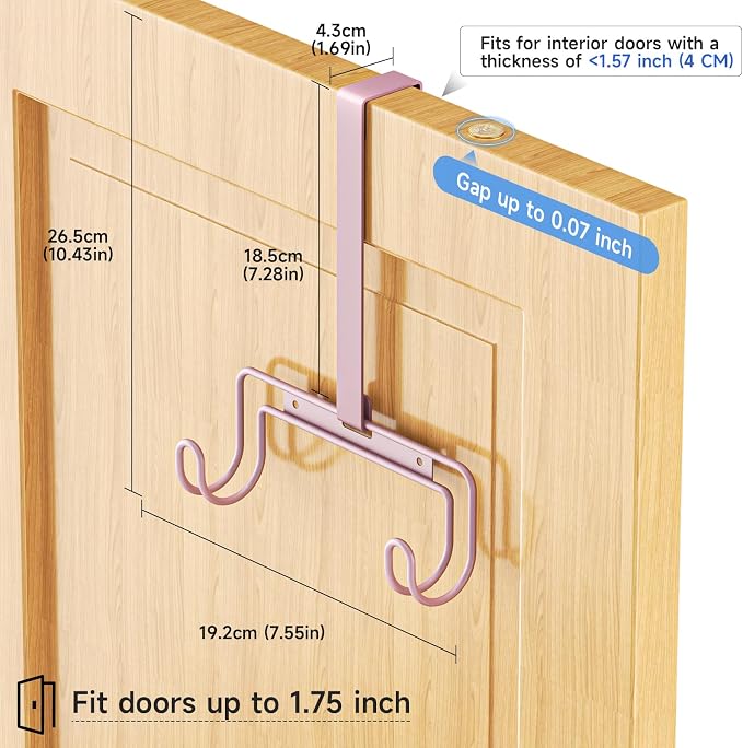 Over The Door & Wall Mount Ironing Board Hanger - Image 5