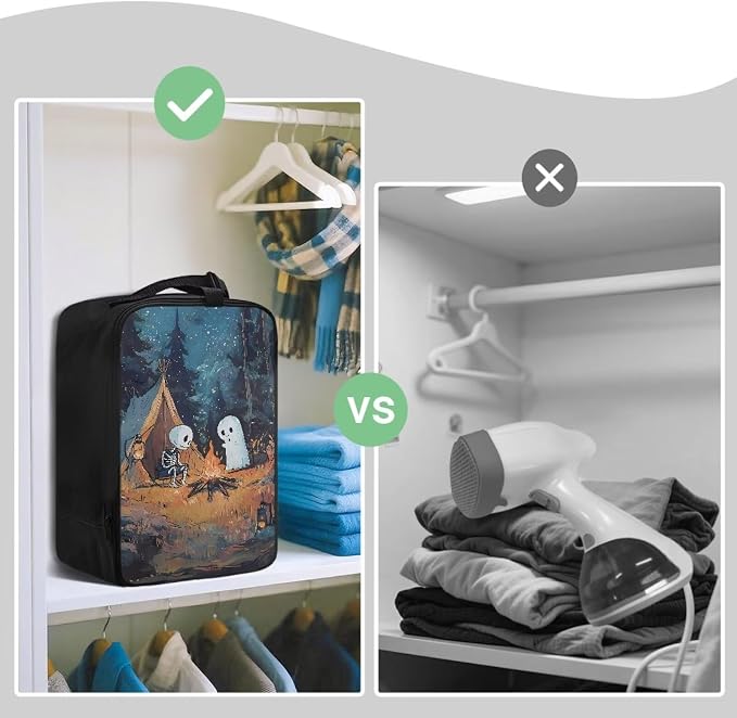 Garment Steamer Case Christmas Ghost Skull Lightweight Travel Iron Storage Bag - Image 4