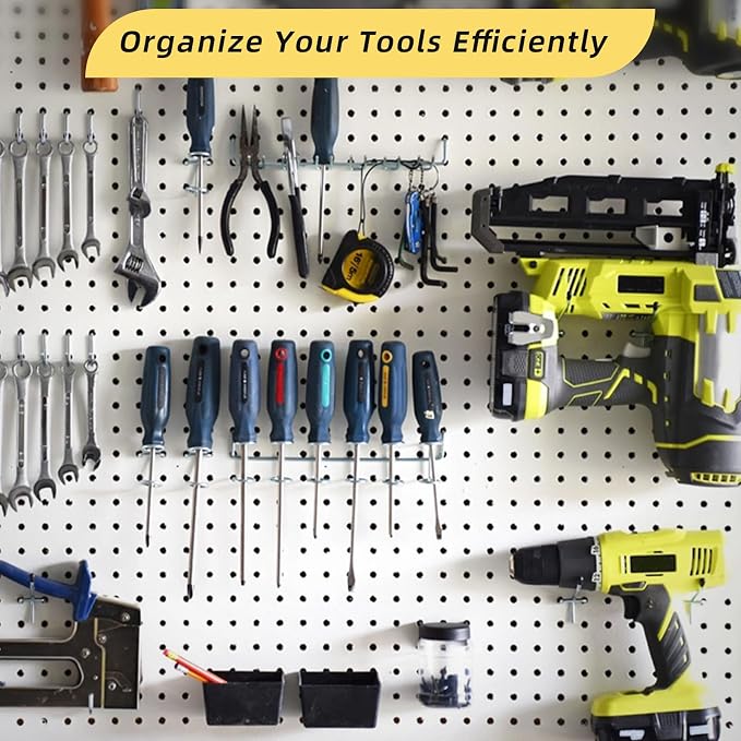 136PCS Metal Pegboard Hooks Organizer Kit - Image 7