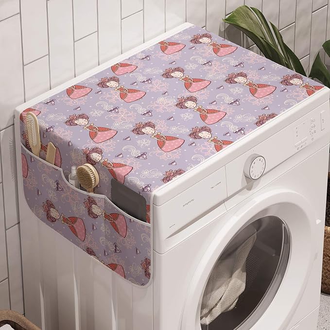 Ambesonne Tea Party Washing Machine Organizer, Cartoon by Ambesonne