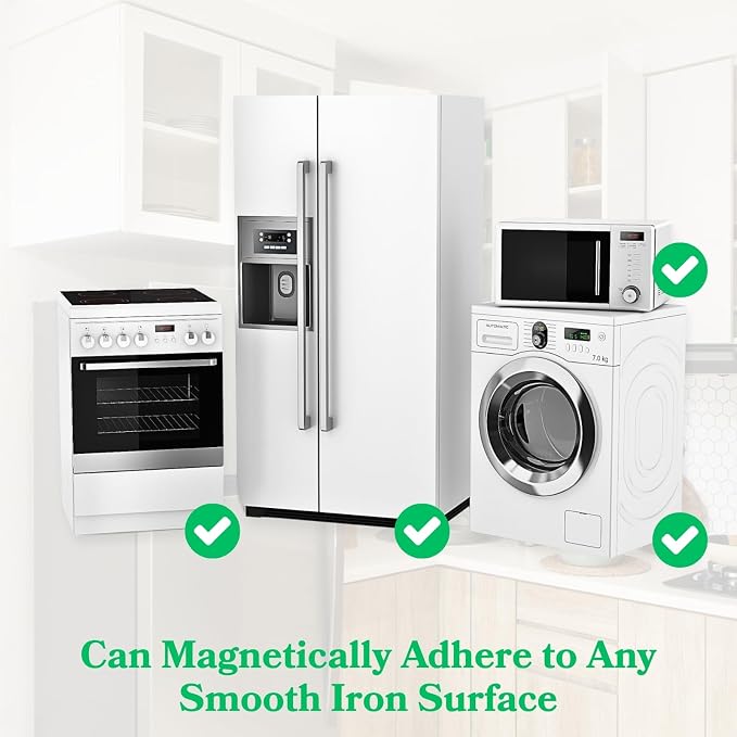 5-Pack Magnetic Spice Rack for Refrigerator, Heavy Duty Magnetic Shelf for - Image 7