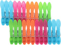 Generic 48pcs Windproof Plastic Clothespins Garment Clips Colorful Clothes Line by Unknown