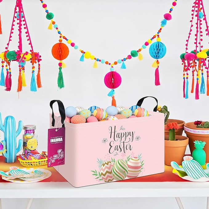 Rectangular Storage Basket Fabric Organizer Bin - Image 5