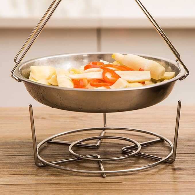Steam Rack, Steaming Rack Stand, Steamer Basket, Heavy Duty Stainless Steel - Image 6