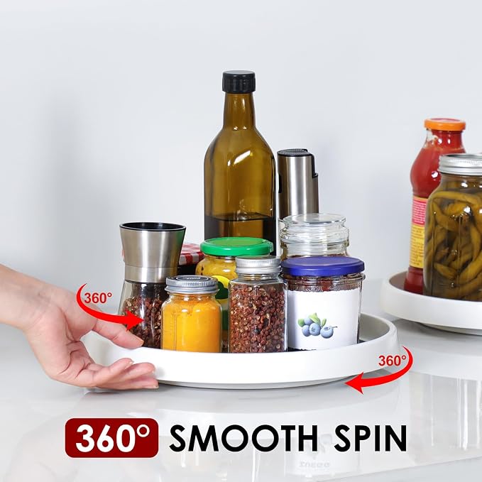 2 Pack, 12-Inch Non-Skid Lazy Susan Organizers - Image 4