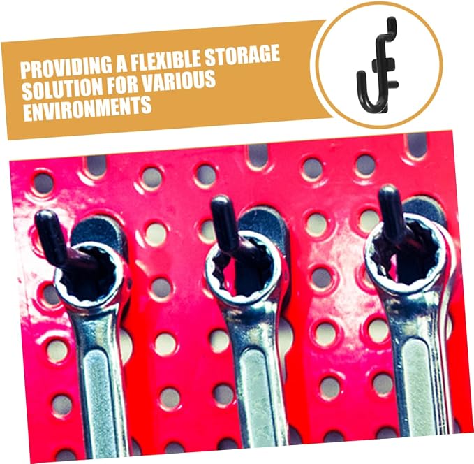 50pcs Pegboard Hooks for Tool Storage Pegboard Holders for Garage Organization - Image 8