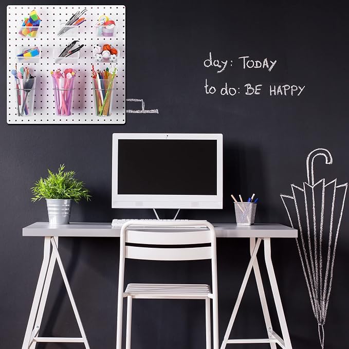 Yookeer 32 Pieces Pegboard Organizer Set Peg Board Rack - Image 5