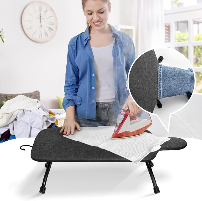 Duwee 15"x30" Table Top Ironing Board Extra Wide - Image 7