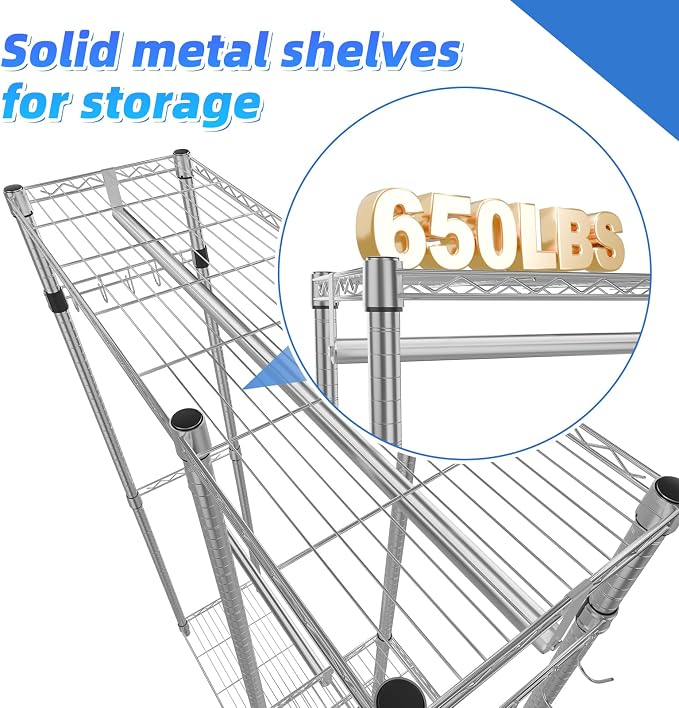 Simple Trending Heavy Duty Clothing Rack Loads 450 LBS, Garment Racks - Image 7