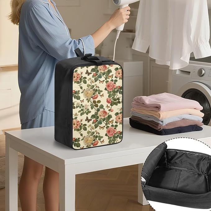 Retro Rose Portable Travel Carrying Bag - Image 3