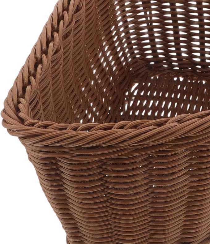KICHOUSE 2pcs Imitation Rattan Woven Corner Basket - Image 3